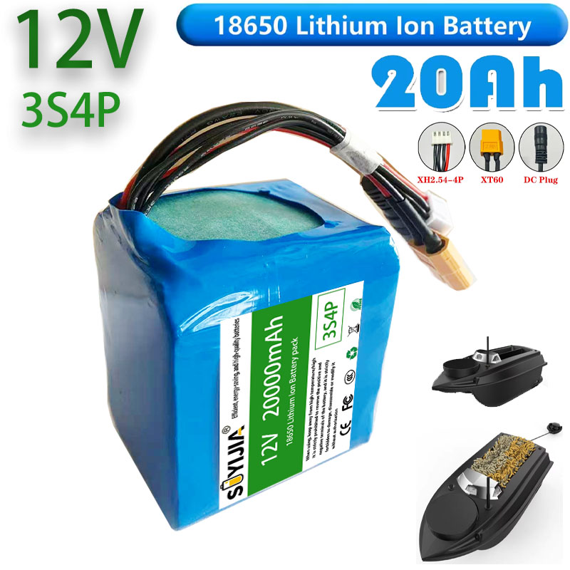 Fishing Boat Gps - 18650 3S4P Lithium-ion batterij 12V 20000mAh
